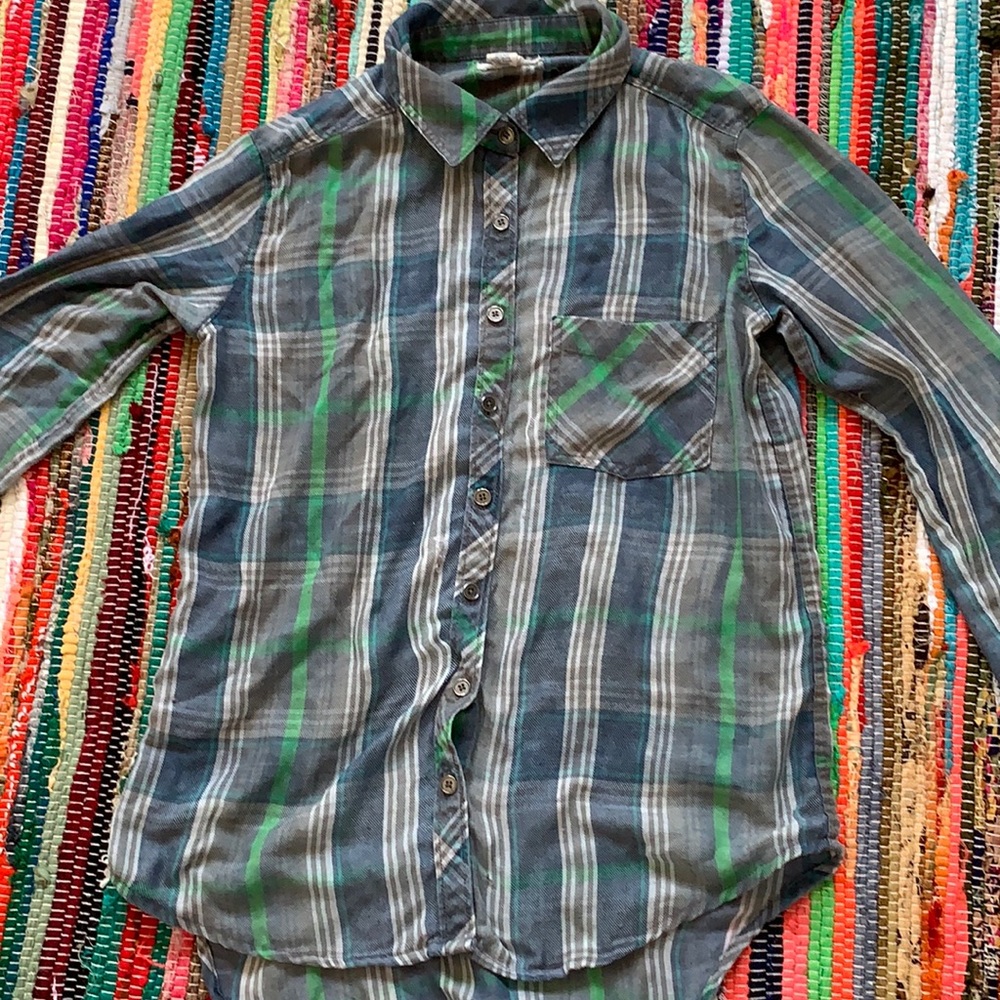 A multi color flannel